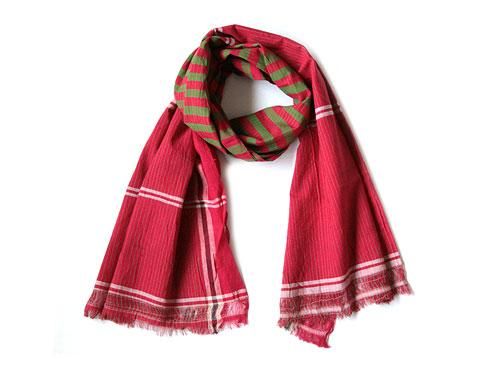 niki-toto KHADI CHECK STOLE 188