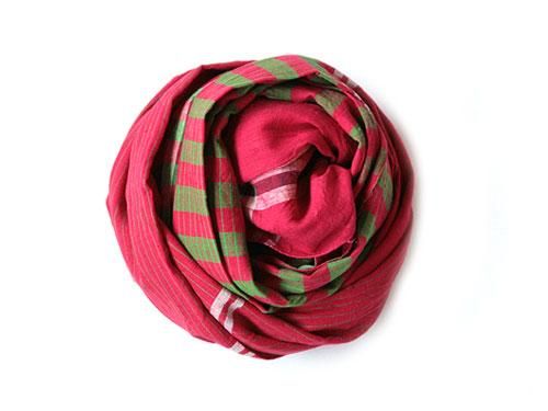 niki-toto KHADI CHECK STOLE 188
