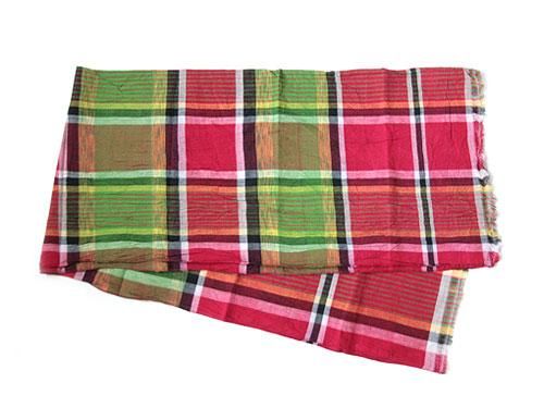 niki-toto KHADI CHECK STOLE 189