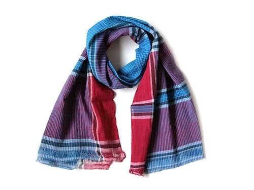 niki-toto KHADI CHECK STOLE 190