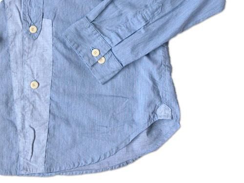dip COTTON SHIRTS BLUE
