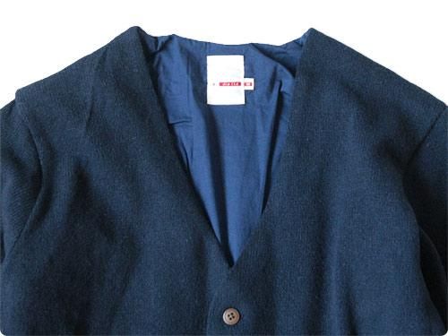 dip SHETLAND WOOL GARDIGAN NAVY