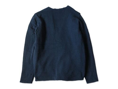 dip SHETLAND WOOL GARDIGAN NAVY