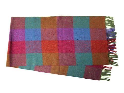 Studio Donegal TWEED MUFFLER MULTI BLOCK CHECK