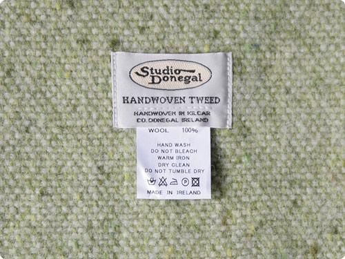 Studio Donegal TWEED MUFFLER WHITE x BLUE x GREEN