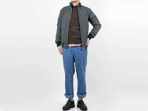 Charpentier de Vaisseau CORDUROY SCHOOL PANTS BLUE