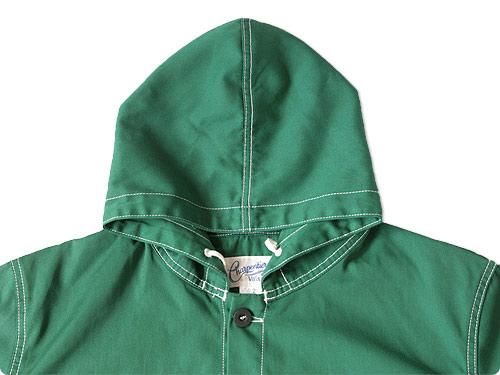 Charpentier de Vaisseau HOODED BLOUSON GREEN