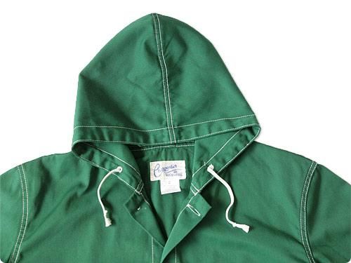 Charpentier de Vaisseau HOODED BLOUSON GREEN