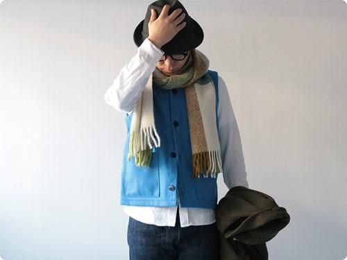 Charpentier de Vaisseau MELTON VEST NAVY