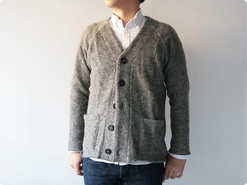 Honor gathering nordic sheep low gayge V cardigan GRAY