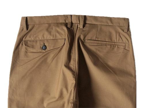 Honor gathering oiled vintage horse cloth pants COGNAC