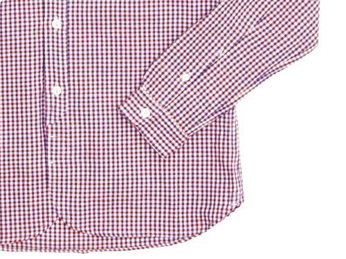 maillot sunset gingham round work shirts ORANGE x BLUE