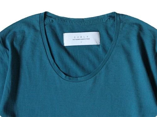 CURLY QS RM U-NECK Tee MARINE BLUE