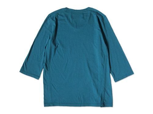 CURLY QS RM U-NECK Tee MARINE BLUE