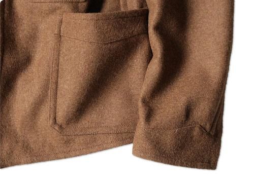 TATAMIZE MELTON WORK JACKET BROWN
