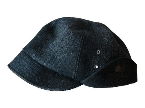 TATAMIZE WOOL CAP BLACK CHECK
