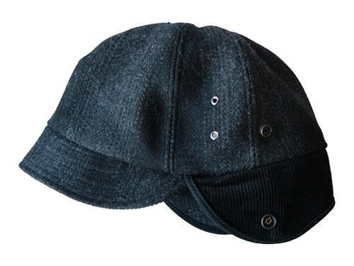 TATAMIZE WOOL CAP BLACK CHECK