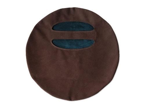 ߥ CIRCLE BAG 6CHOCO x DARK BLUE