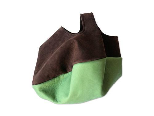 ߥ circle bag mini 24CHOCO x LIGHT GREEN