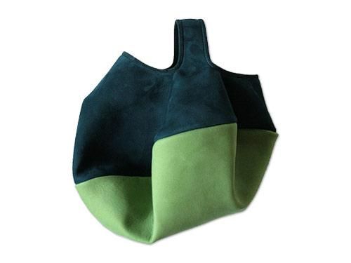 ߥ circle bag mini 27DARK BLUE x LIGHT GREEN