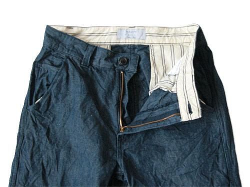ordinary fits 3/4 TROUSERS INDIGO