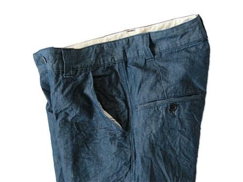 ordinary fits 3/4 TROUSERS INDIGO