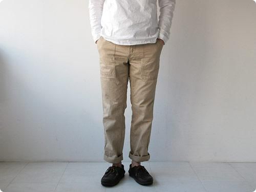 ordinary fits FATIGUE PANTS BEIGE