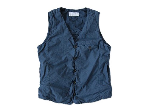 ordinary fits SHIRRING VEST NAVY