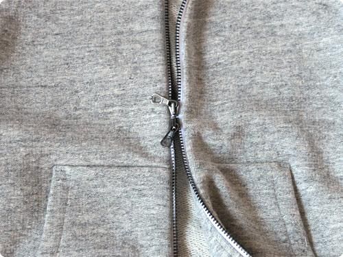 CURLY RAFFY ZIP PARKA GRAY