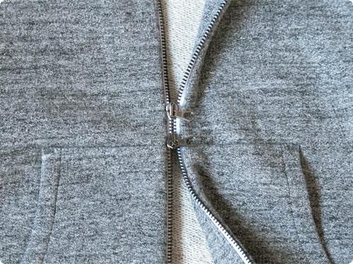 CURLY RAFFY ZIP PARKA CHARCOAL