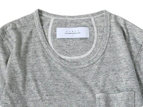 CURLY QS TROPICAL POCKET Tee GRAY x GREEN