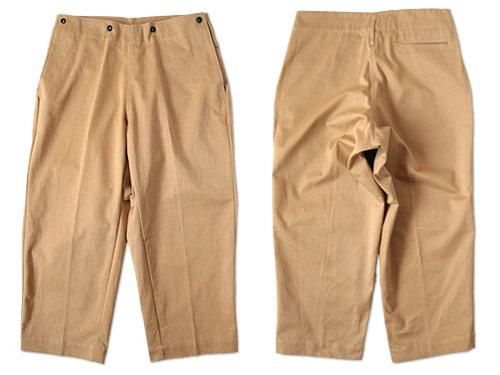 TUKI cropped pants 20camel