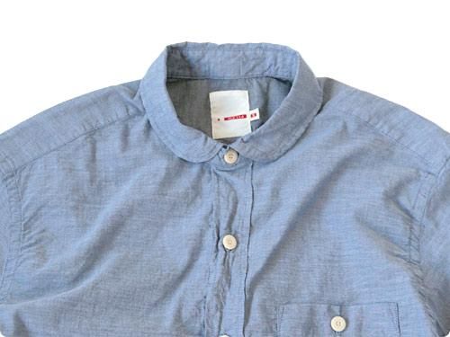 dip COTTON CHAMBRAY SHIRTS BLUE