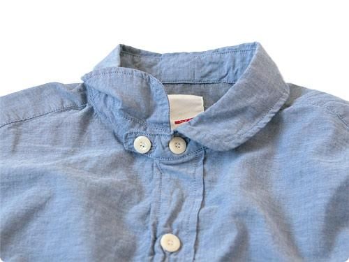 dip COTTON CHAMBRAY SHIRTS BLUE