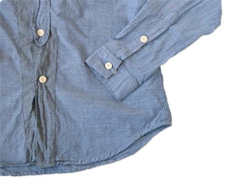 dip COTTON CHAMBRAY SHIRTS BLUE