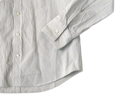 Honor gathering dry cotton chambray cleric shirts smoke gray