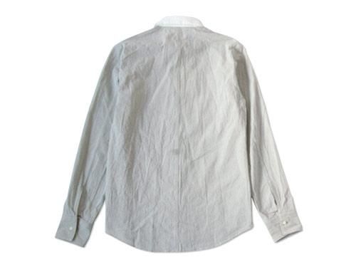 Honor gathering dry cotton chambray cleric shirts smoke gray