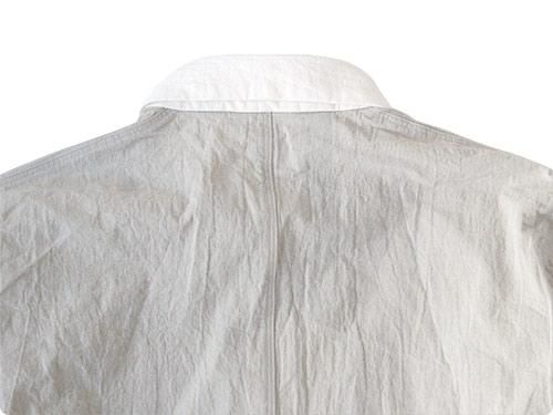 Honor gathering dry cotton chambray cleric shirts smoke gray