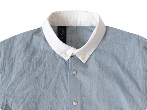 Honor gathering dry cotton chambray cleric shirts smoke sax