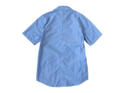 Honor gathering GIZA cotton classic stripe Ⱦµ medium blue