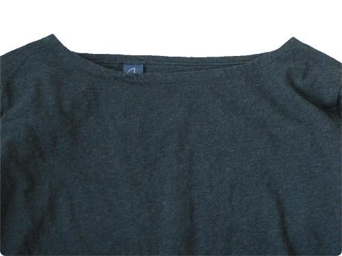 Honor gathering high quality mix jersey ܡȥͥååȥ top navy