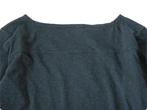 Honor gathering high quality mix jersey ܡȥͥååȥ top navy