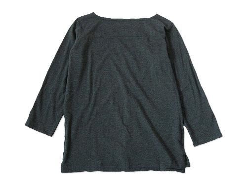 Honor gathering high quality mix jersey ܡȥͥååȥ top dark charcoal
