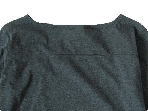 Honor gathering high quality mix jersey ܡȥͥååȥ top dark charcoal