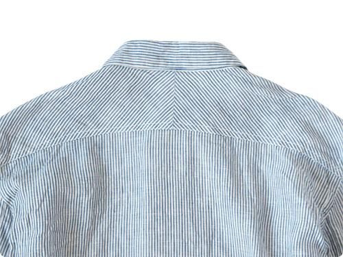 TATAMIZE DOUBLE BRESTED LINEN SHIRTS STRIPE