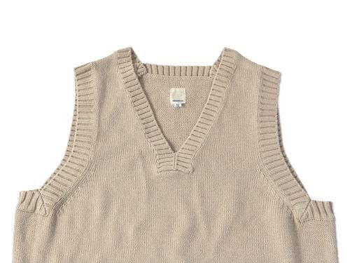 TATAMIZE KNIT VEST BEIGE