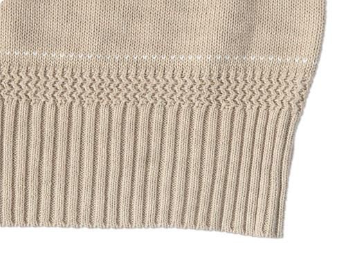 TATAMIZE KNIT VEST BEIGE