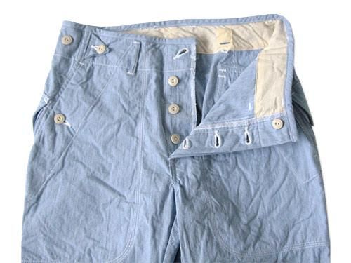 TATAMIZE BAKER PANTS BLUE STRIPE