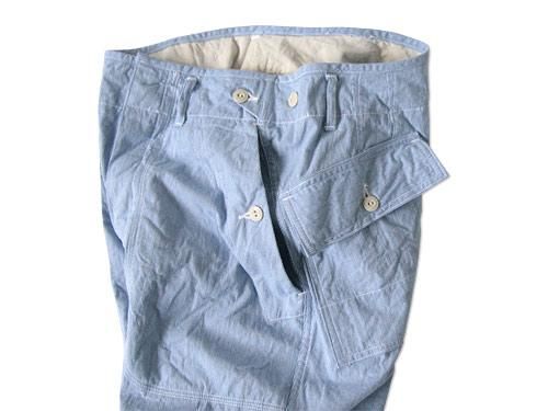 TATAMIZE BAKER PANTS BLUE STRIPE