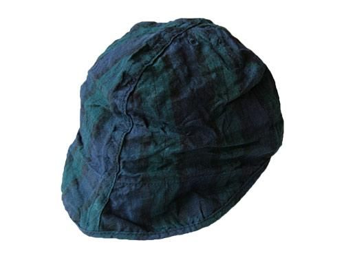 TATAMIZE LINEN WORK CAP BLACK WATCH